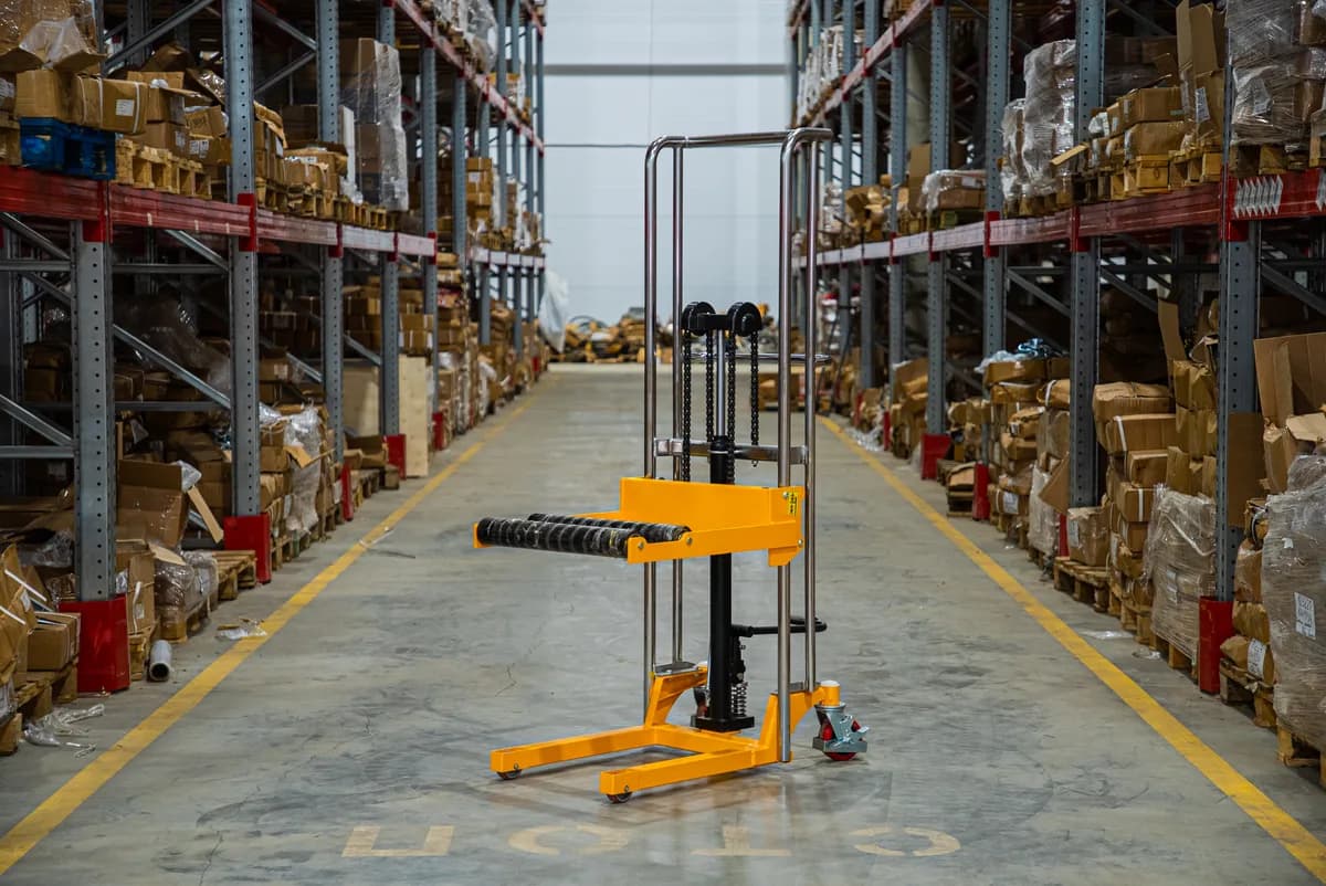 Штабелер гидравлический 0,4 т 1,5 м TOR PF4150R для рулонов — фото 6